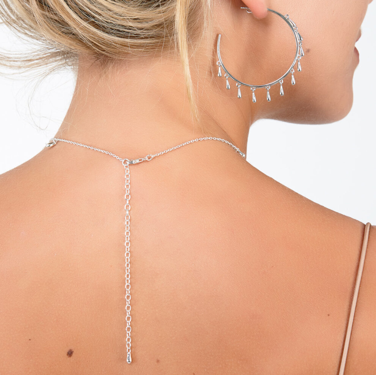 Silver multi drip mini choker style necklace Necklace Lucy Q   