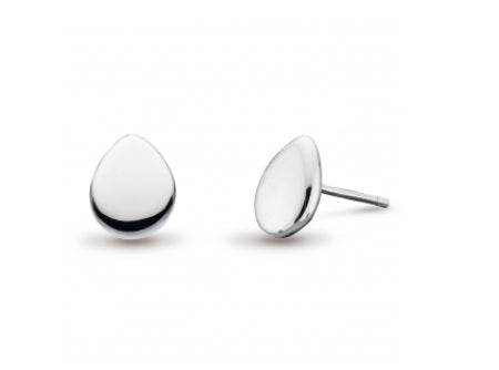 Silver coast pebble small stud earrings Earrings Kit Heath   