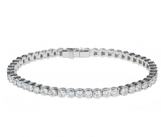 Silver ice fire bracelet with cz's Bracelet Amore   