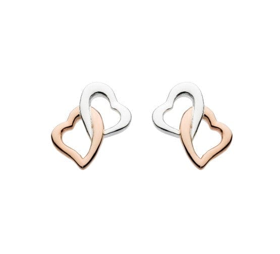 Interlinking Hearts Stud Earrings Earrings DEW