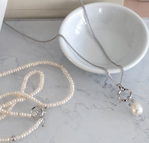 Revival Astoria Pearl Drop Necklace Pendant Kit Heath   