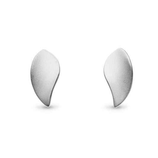 Silver enchanted leaf stud earrings Earrings Kit Heath
