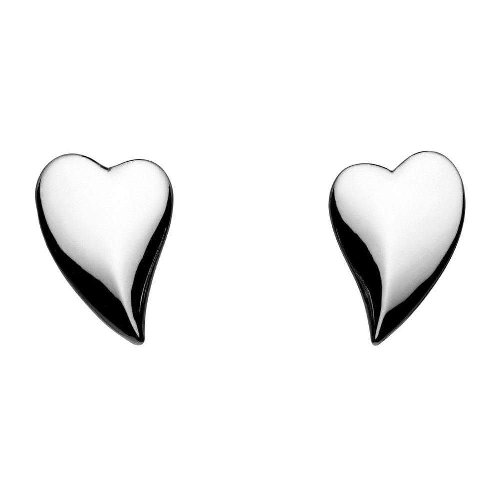 Silver desire cherish heart stud earrings Earrings Kit Heath   