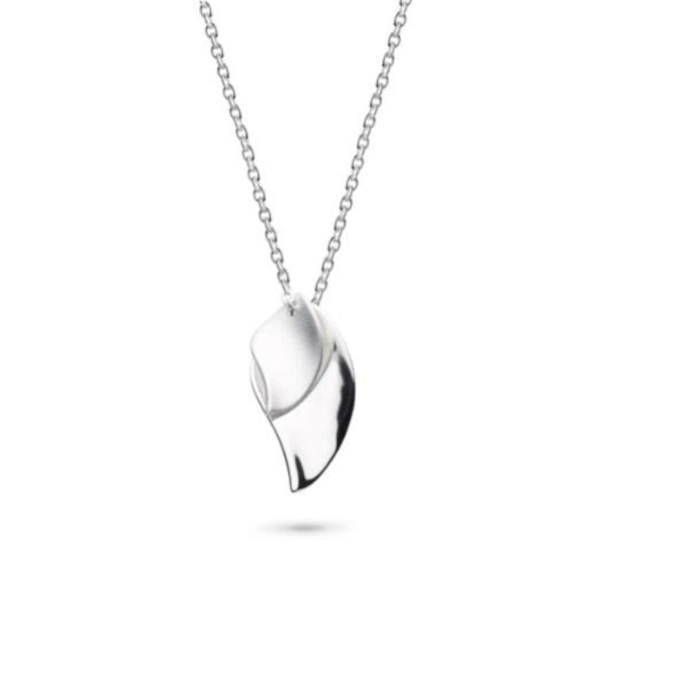 Silver double leaf pendant Necklace Kit Heath   