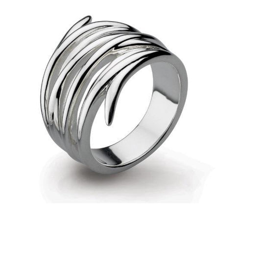 Kit Heath Silver twine helix wrap ring Ring Kit Heath   