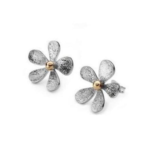 Linda Macdonald Silver 9ct daisy studs Earrings Linda Macdonald   