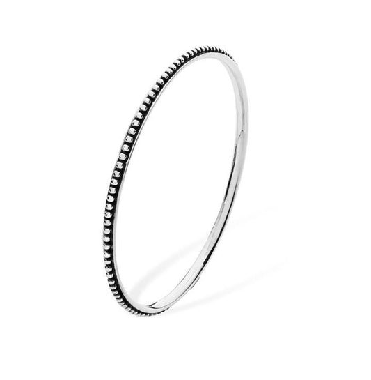Linda Macdonald Silver vintage romance bangle Bangle Linda Macdonald   
