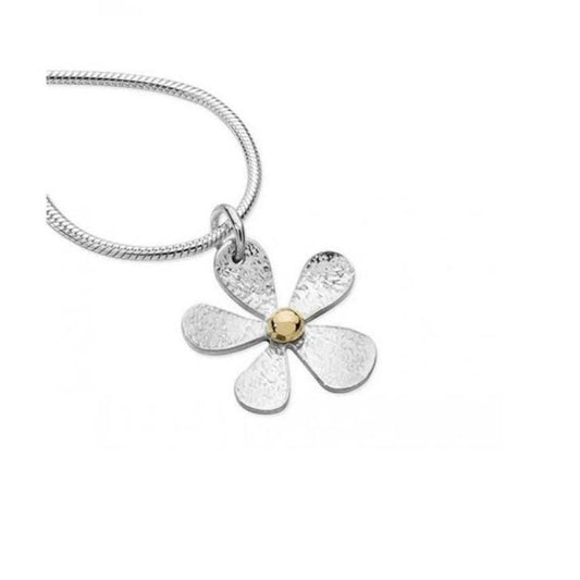 Linda Macdonald Silver 9ct medium daisy necklace Pendant Linda Macdonald   