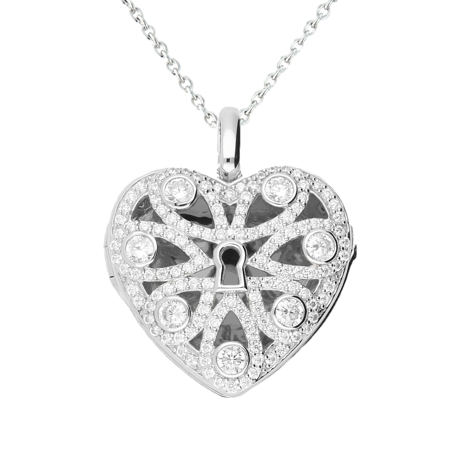 Lola Locket Silver Lara heart locket Locket Lola Locket   