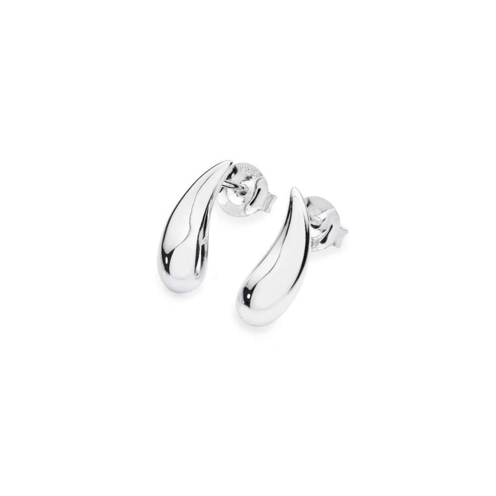 Silver droplet stud earrings Earrings Lucy Q   