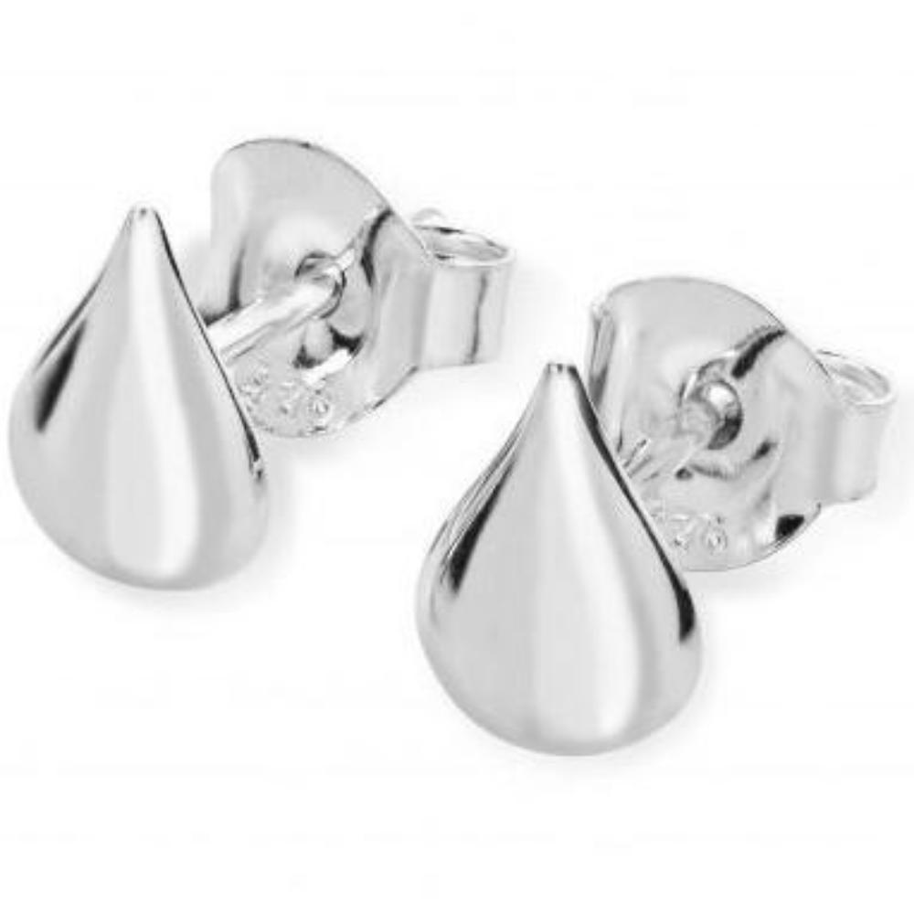 Silver drip stud earrings Earrings Lucy Q   