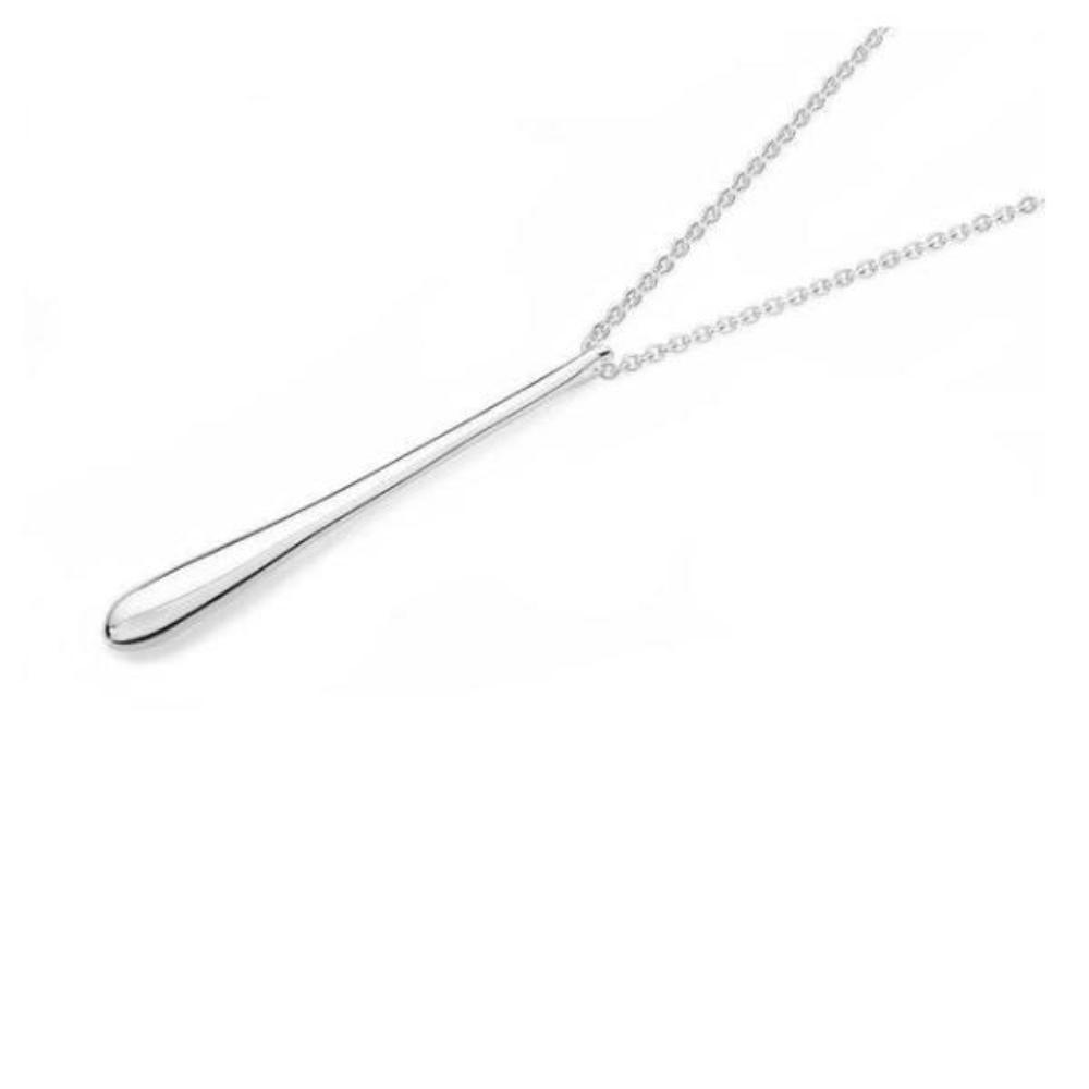 Silver long drip necklace Necklace Lucy Q   