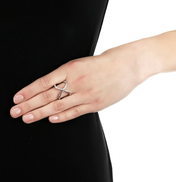 Silver one touch ring Ring Cavendish French   