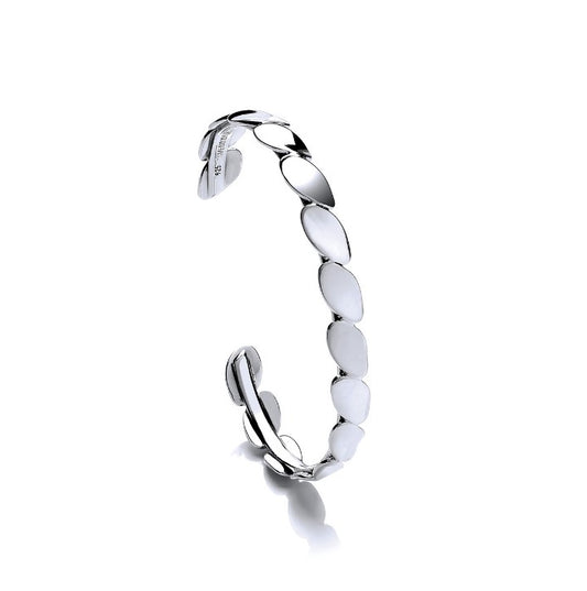 Smooth Silver Pebbles Bangle Bangles Cavendish French   