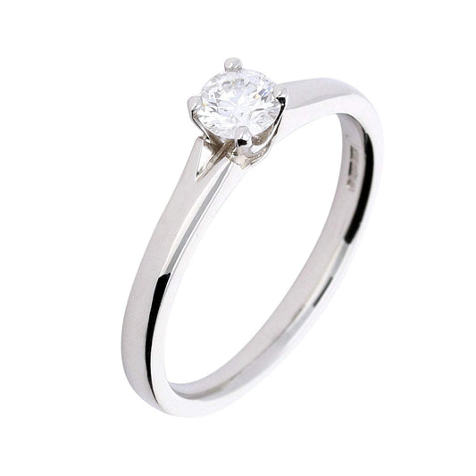 Platinum 0.31ct brilliant certified diamond ring Ring Rock Lobster   