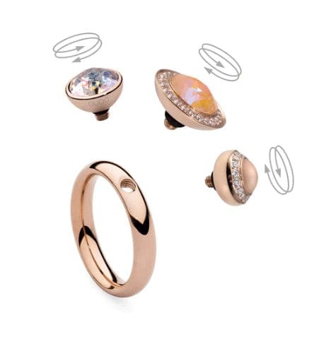 Qudo slim deluxe interchangable rings - remaining sizes in sale Ring Qudo Composable Rings