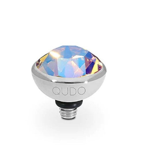 Qudo Bottone 10mm Silver Topper – Light Colorado Topaz Shimmer 615505 Ring Topper Qudo Composable Rings   