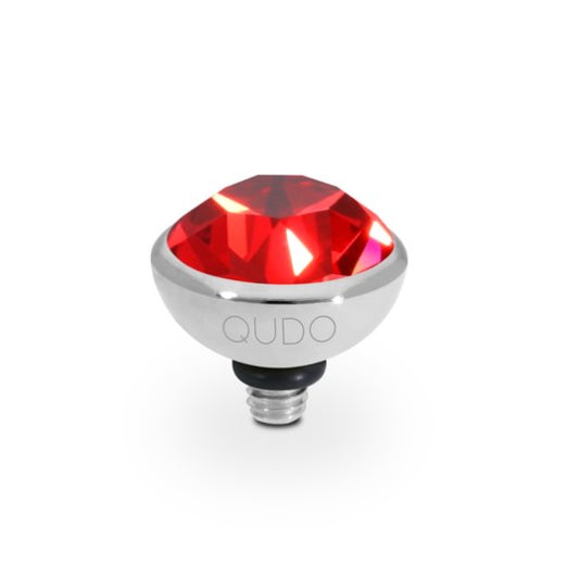 Qudo Steel Scarlet swarovski 10mm bottone ring top Ring Topper Qudo Composable Rings   