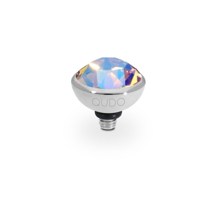 Qudo Bottone 10mm Silver Topper – Light Colorado Topaz Shimmer 615505 Ring Topper Qudo Composable Rings   