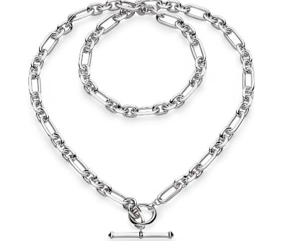 Revival Astoria Figaro Chain Link T-bar Necklace Necklaces Kit Heath
