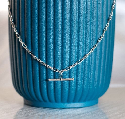 Revival Astoria Figaro Chain Link T-bar Style Necklace Necklaces Kit Heath