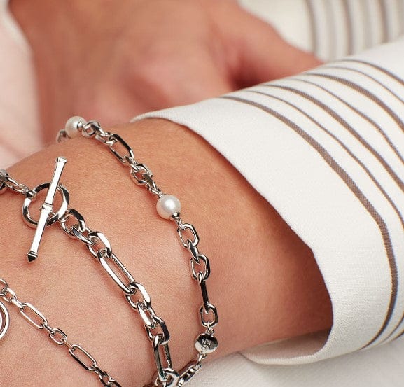 Revival Astoria Figaro Pearl Chain Link Bracelet Bracelets kit heath