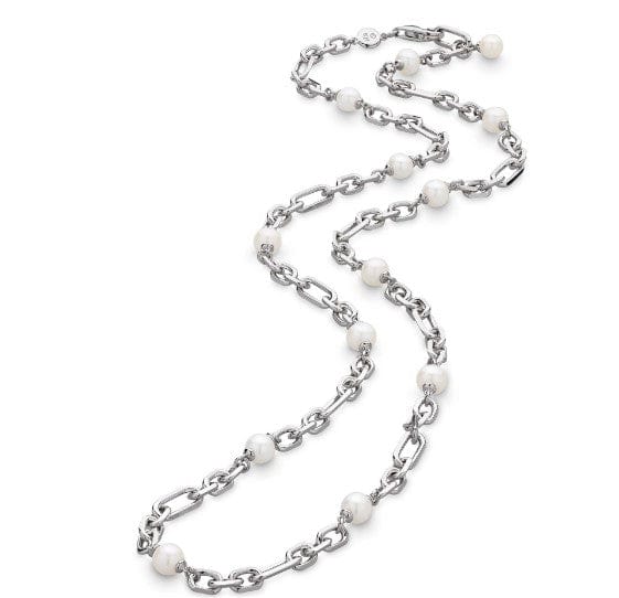 Revival Astoria Figaro Pearl Chain Link Multi Wear Station Necklace Necklaces Kit Heath