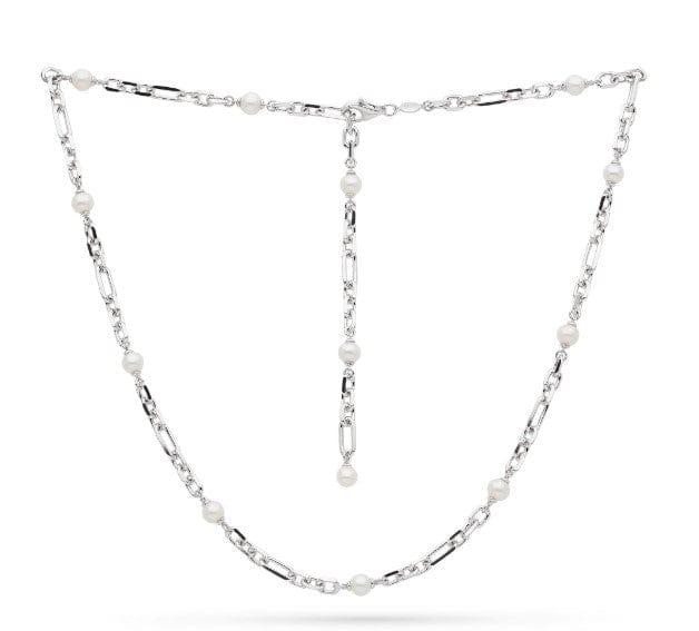 Revival Astoria Figaro Pearl Chain Link Multi Wear Station Necklace Necklaces Kit Heath