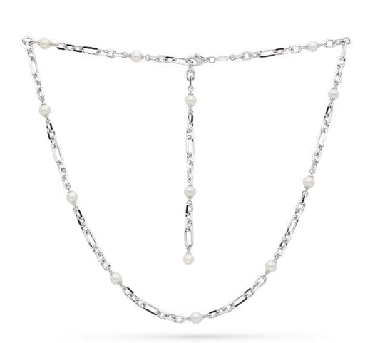 Revival Astoria Figaro Pearl Chain Link Multi Wear Station Necklace Necklaces Kit Heath