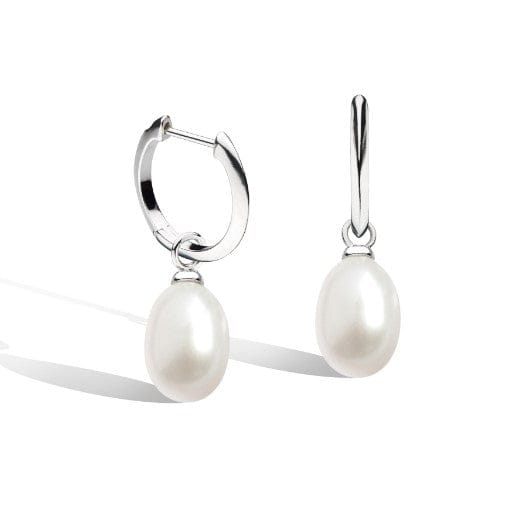 Revival Astoria Pearl Drop Hoop Earrings Earrings Kit Heath