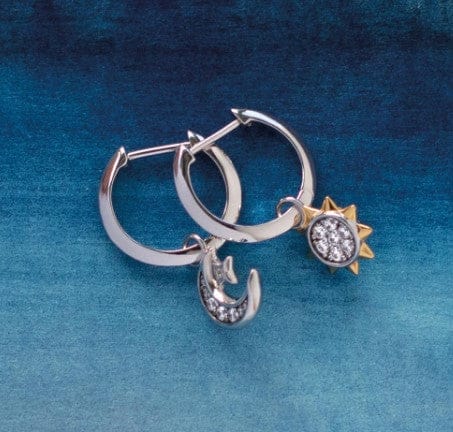 Revival Céleste Sun & Crescent Moon Hoop Earrings Earrings Kit Heath