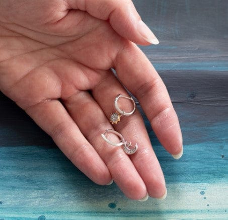 Revival Céleste Sun & Crescent Moon Hoop Earrings Earrings Kit Heath