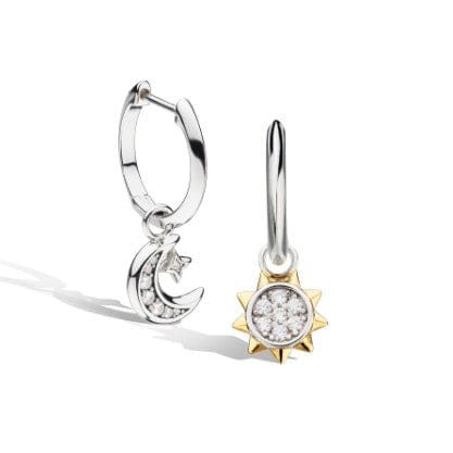 Revival Céleste Sun & Crescent Moon Hoop Earrings Earrings Kit Heath