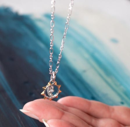 Revival Céleste Sun, Moon & Star Spinner Necklace | Rock Lobster Ltd