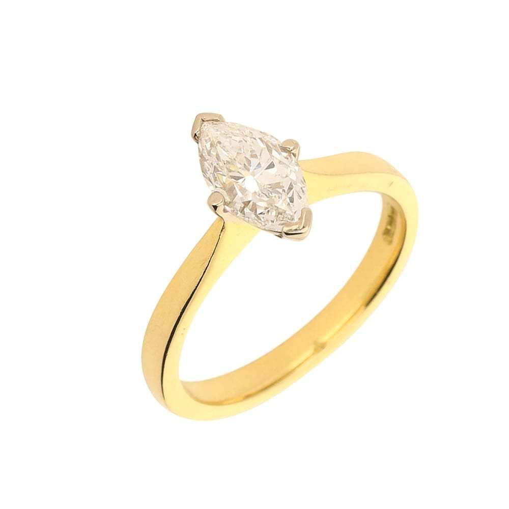 18ct yellow gold 1.02ct marquise diamond ring Ring Rock Lobster   