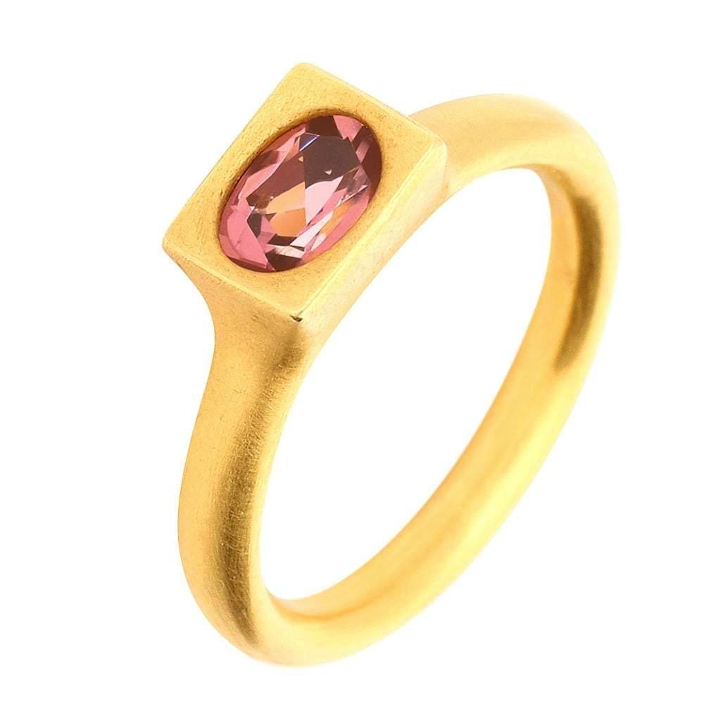18ct yellow gold and pink tourmaline ring Ring Rock Lobster   
