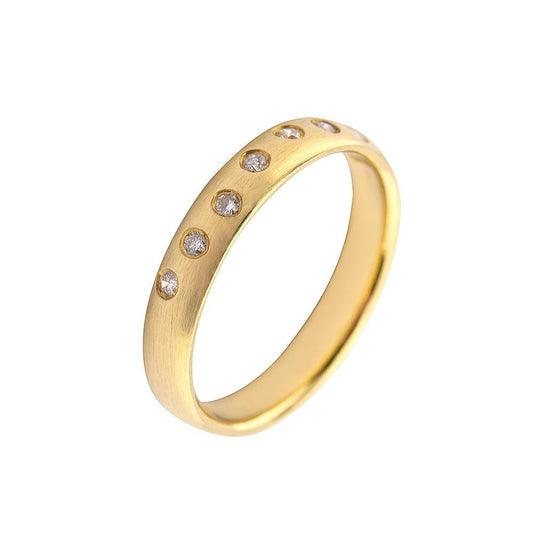 18ct yellow gold eight scattered diamond ring Ring Rock Lobster   
