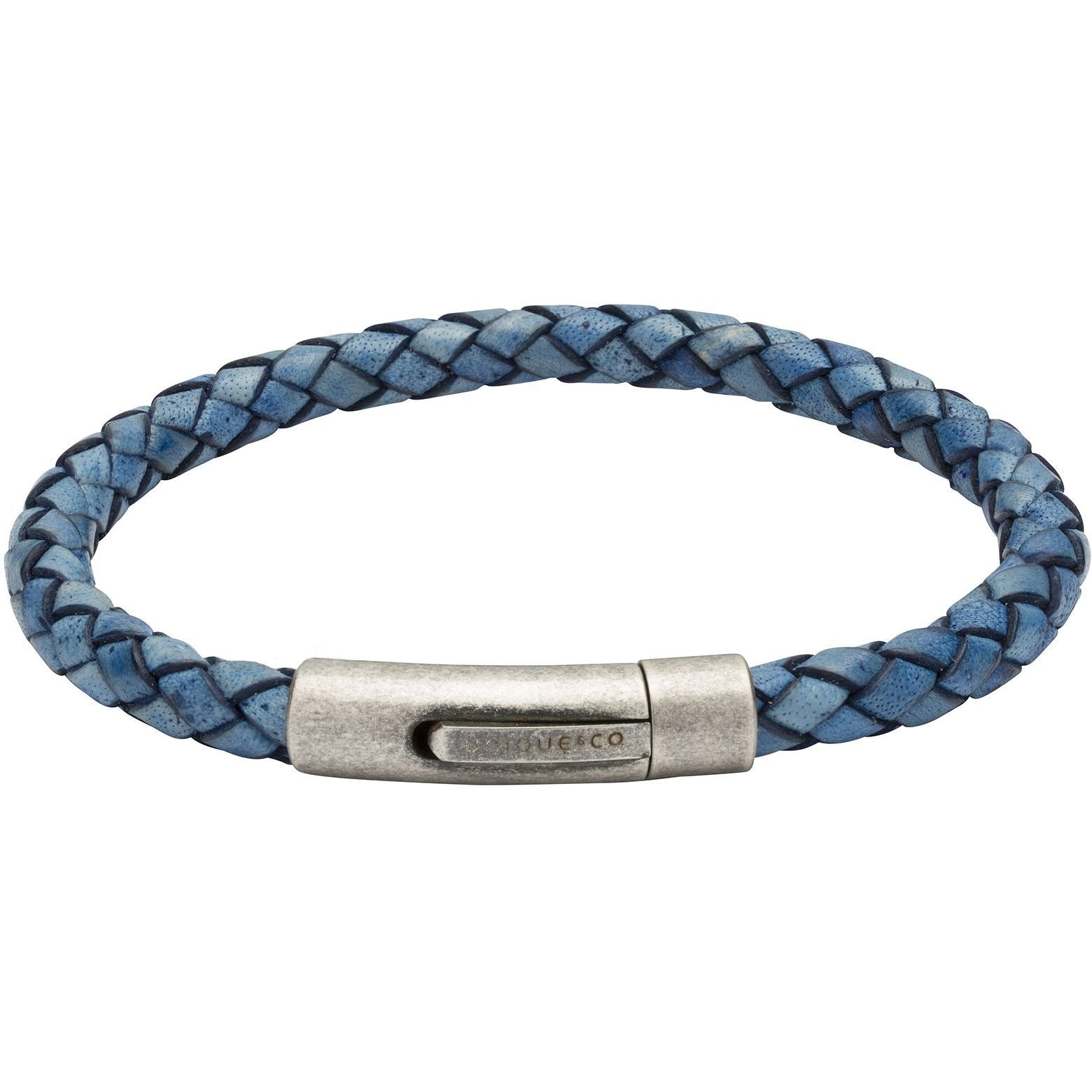 Antique steel & antique blue plaited bracelet Bracelet Rock Lobster   