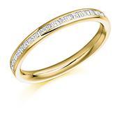 Diamond channel set mixed cut 0.30ct half eternity band Ring Rock Lobster 18ct yellow gold *  