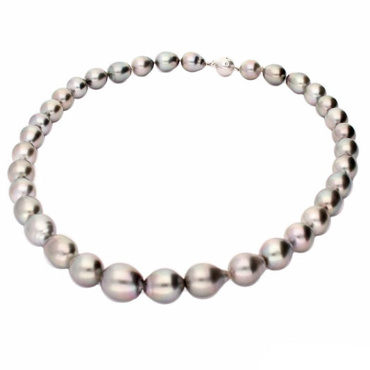 Graduated Tahitian pearl necklace with 18ct Gold clasp Neckwear Rock Lobster   