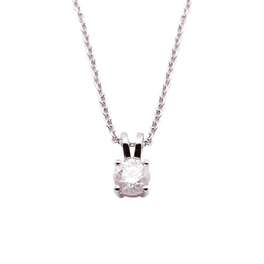 18ct white gold 0.50ct diamond solitaire necklace Pendant Rock Lobster   