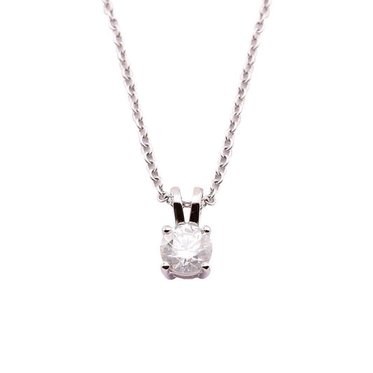18ct white gold 0.50ct diamond solitaire necklace Pendant Rock Lobster   