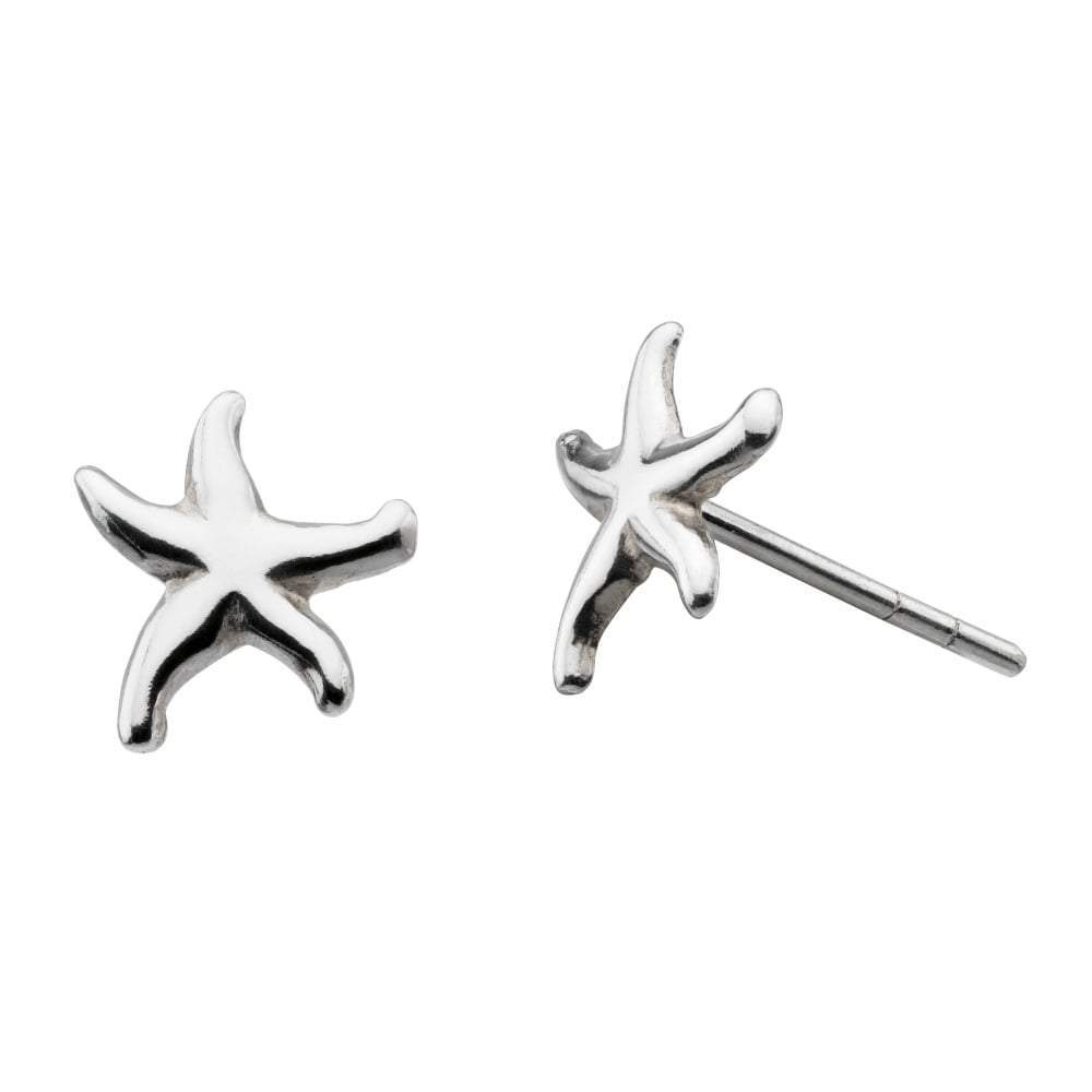 Silver starfish stud earrings Earrings Rock Lobster   