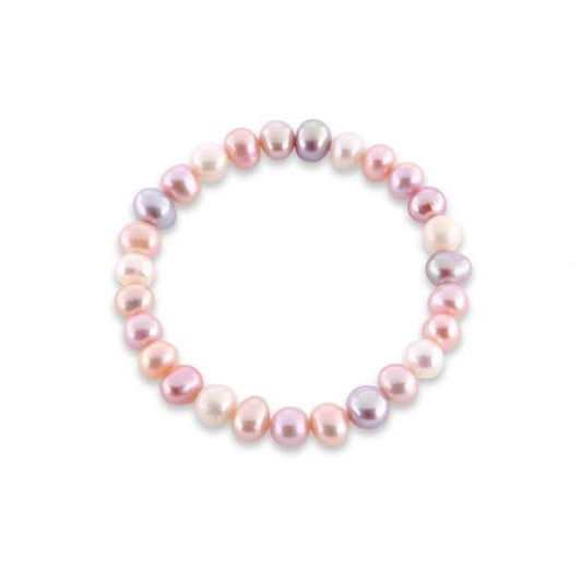 Pastel Mixed 5mm freshwater pearl bracelet Bracelet Alraune   