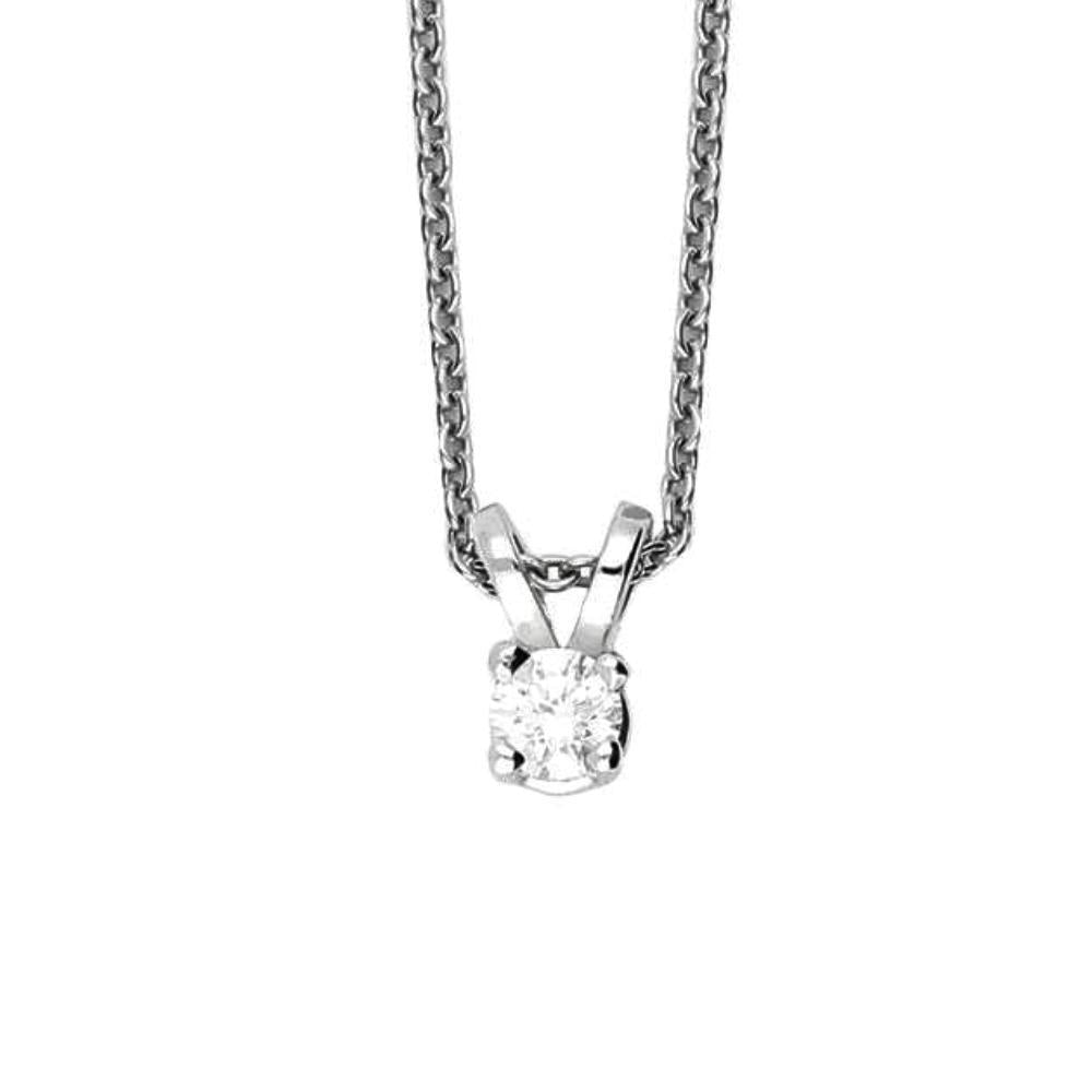 Platinum certified diamond 0.44ct necklace Pendant Domino   