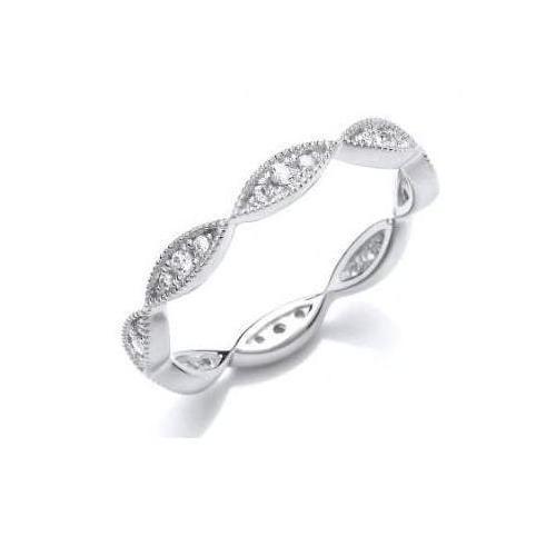 Silver and cubic zirconia lucky eye ring Ring Rock Lobster Jewellery   