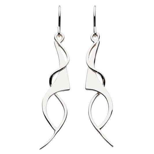 Silver art nouveau hook earrings Earrings Rock Lobster Jewellery   