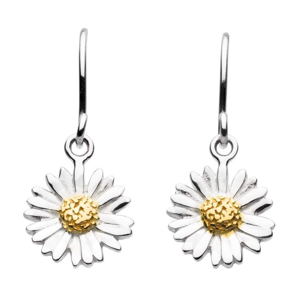 Silver gold daisy hooks earrings Earrings Rock Lobster   
