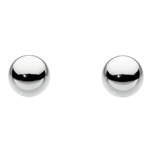 Silver medium ball studs Earrings Rock Lobster   