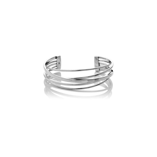 Silver multi intertwined bangle Bangle Cavendish French   